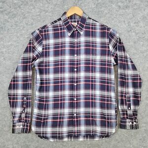 Brooks Brothers Red Fleece‎ Men's Size M Plaid Shirt 100% Cotton Preppy Church